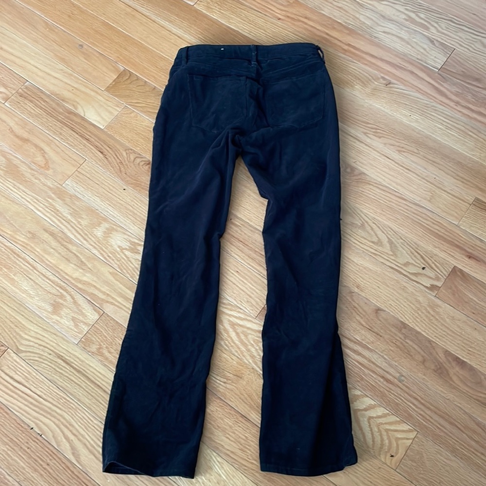 Ann Taylor loft black Corduroy curvy boot pants size 26/2